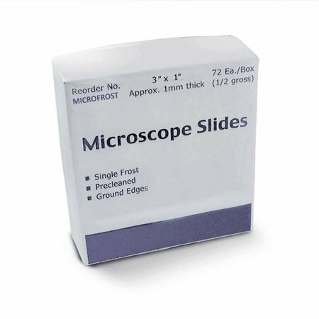 C&A SCIENTIFIC Microscope Slide Frosted, 72PK 9105-B